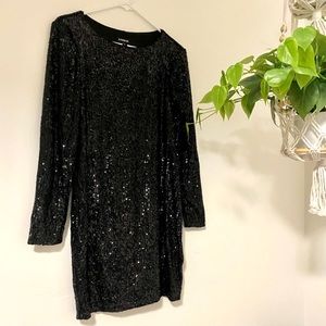 *SOLD* Black Sequin Dress
